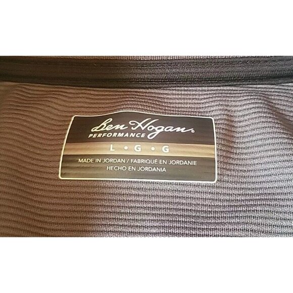 Ben Hogan Golf Shirt Mens LG Polo Gray Performance - Picture 7 of 7